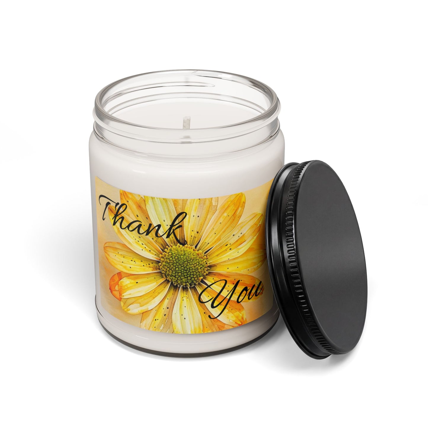 Thank You Scented Soy Candle — 9oz Floral Gift Candle