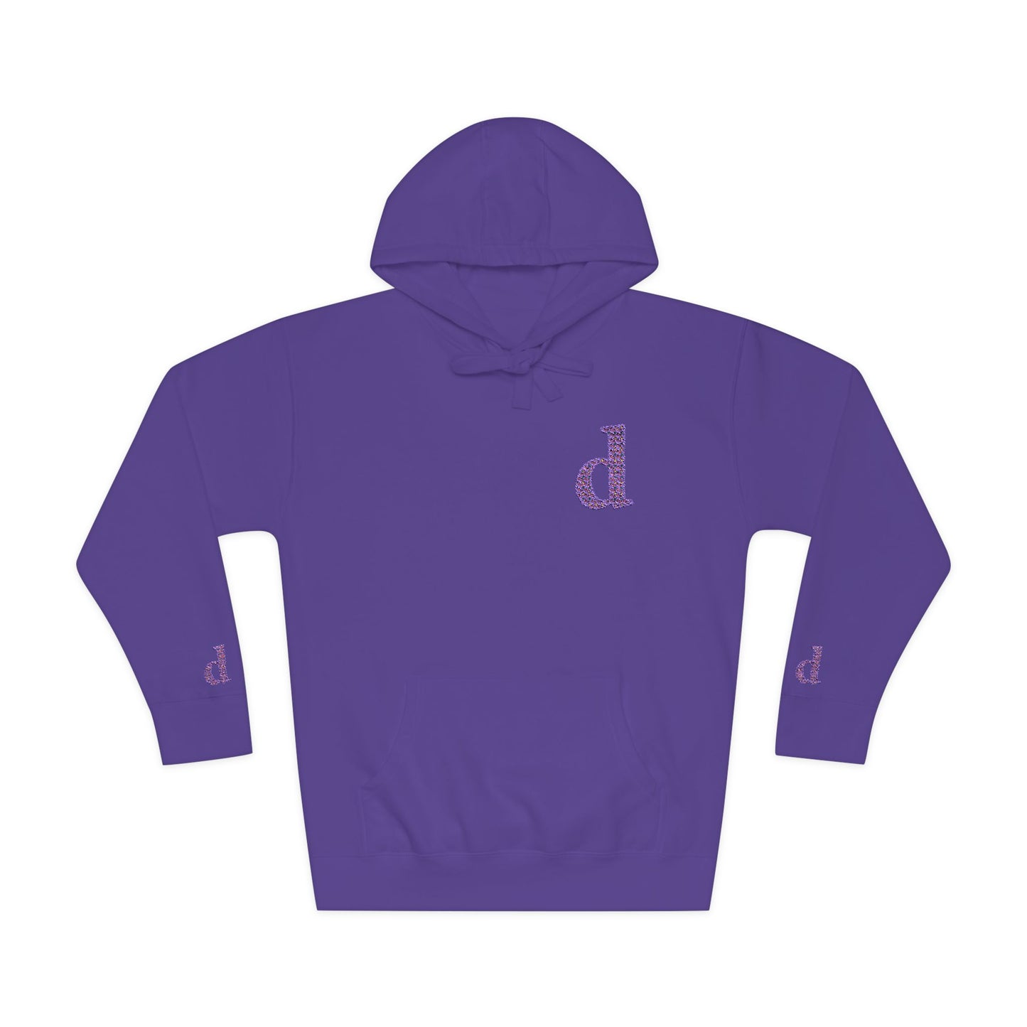 Floral Initial Unisex Fleece Hoodie | Cozy Casual Wear, Gifts for Her, Monogrammed Hooded Sweatshirt, Fall Fashion, Birthday Present