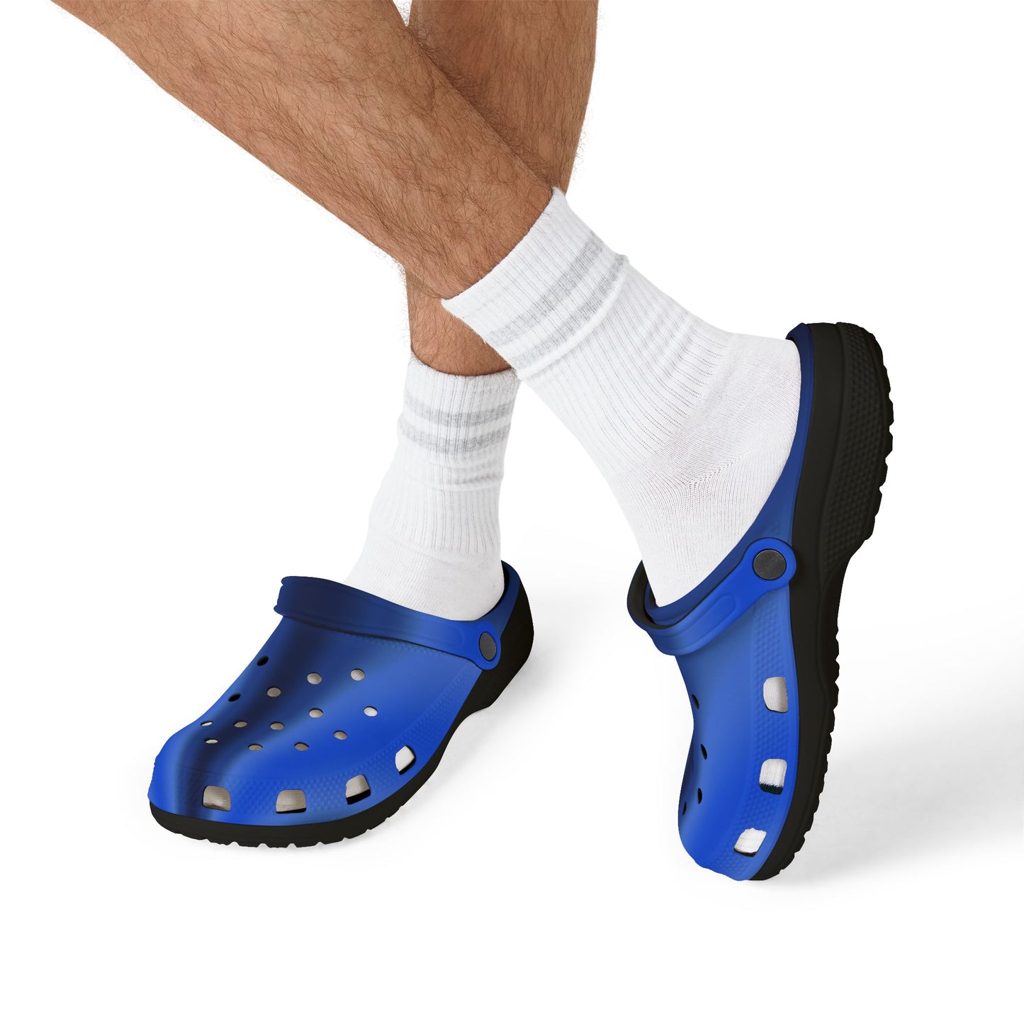 Blue EVA Foam Clogs — Lightweight Waterproof Slip-On Shoes
