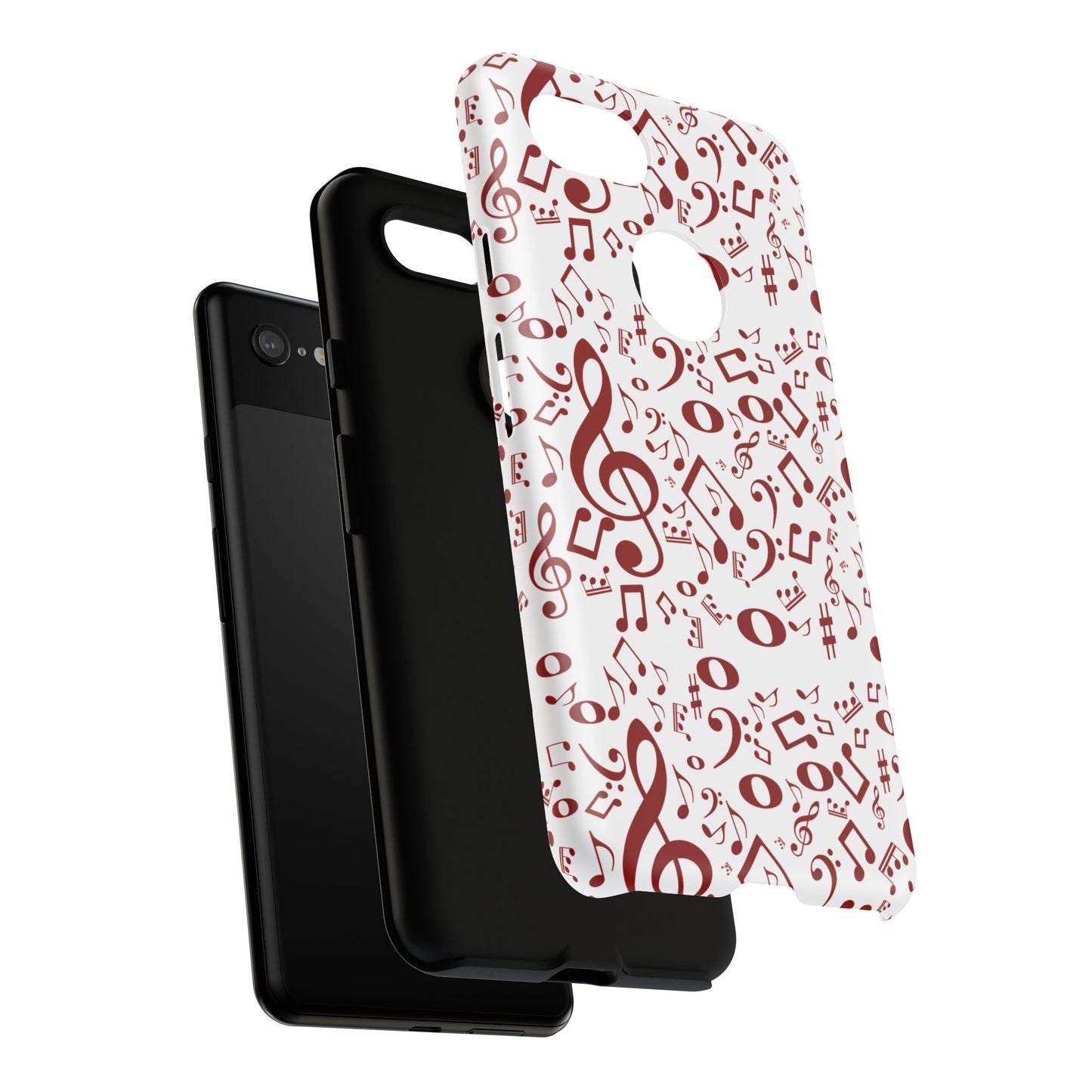 Musical Note Phone Case, Tough iPhone Cover, Gift for Musicians, Customizable, Music Lover's Accessory, Durable Phone Protection