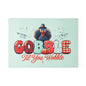Thanksgiving Glass Cutting Board - Gobble Til You Wobble Design