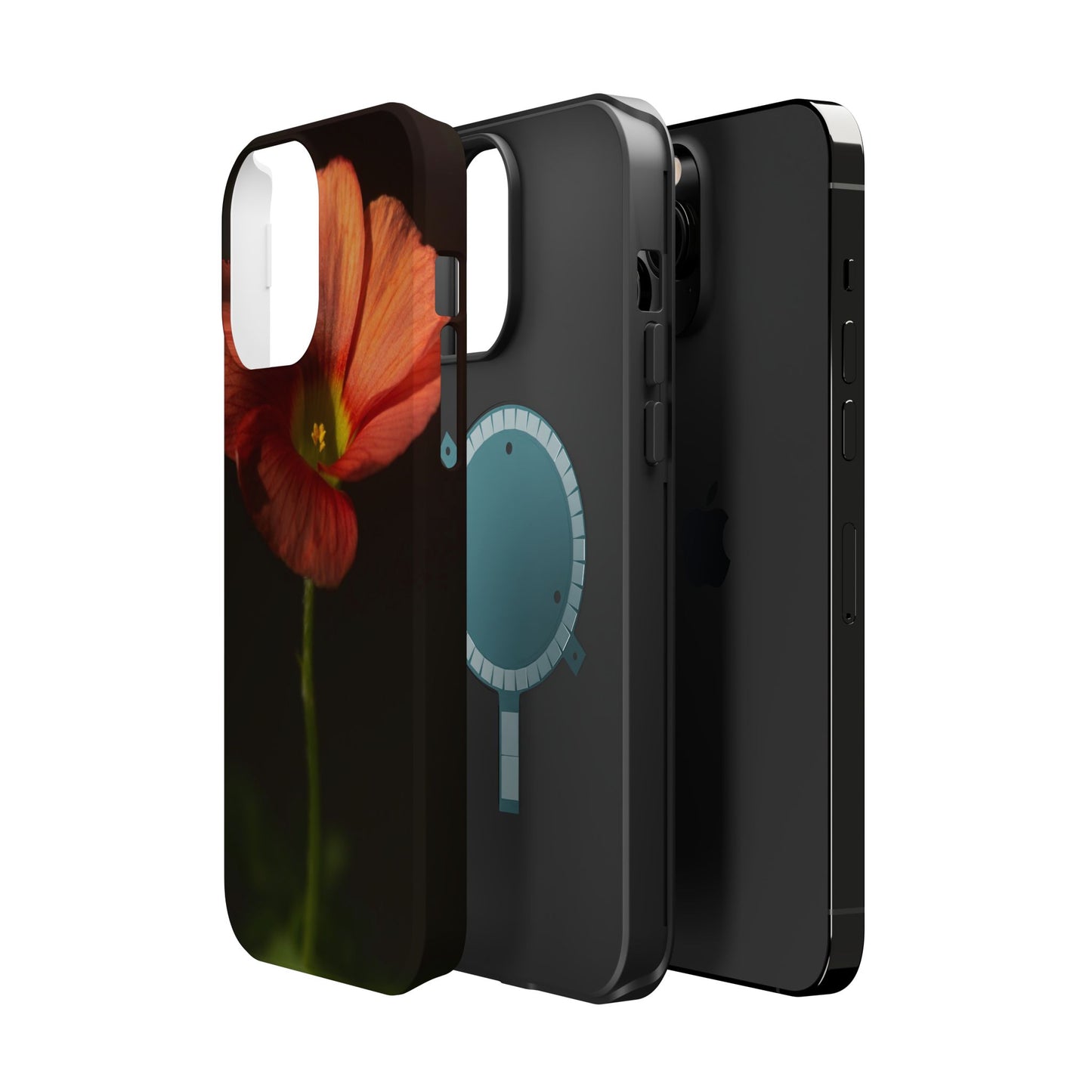 Poppy Bloom Magnetic Impact Phone Case — Slim Protective Floral Design