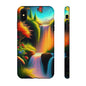 Phone Case - Vibrant Waterfall Landscape with Butterfly | Colorful Nature Protective Case