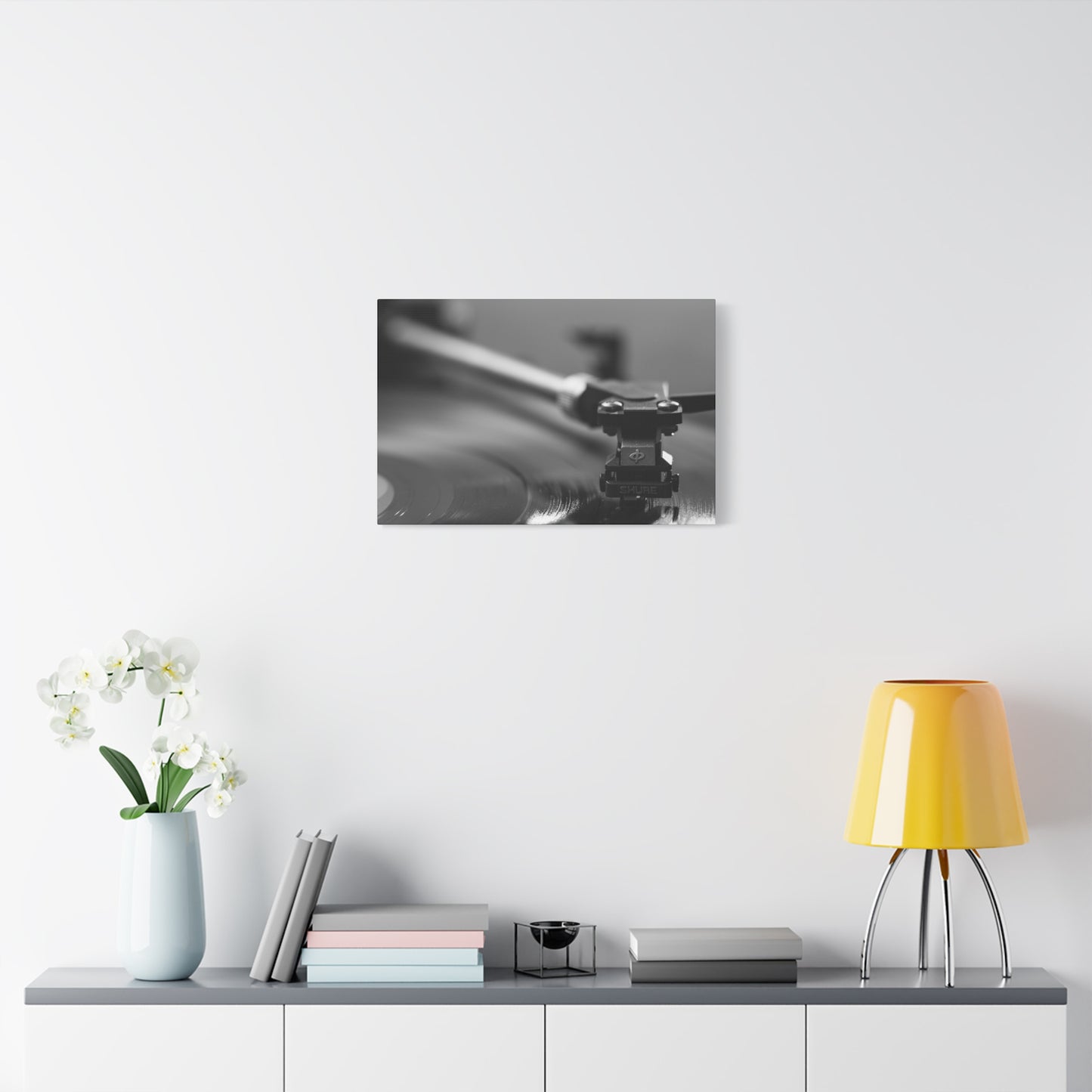 Vinyl Turntable Matte Canvas Print — Stretched 1.25" Wall Art