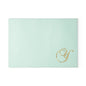 Mint Glass Cutting Board with Gold Monogram Letter 'Y' – Elegant Kitchen Prep Board, Gift for Brides & Housewarmings
