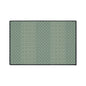 Green Geometric Heavy Duty Floor Mat — Durable Non-Slip Entry Rug