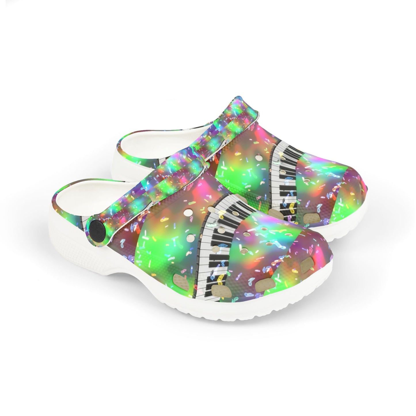 Colorful Musical Kid's EVA Foam Clogs - Bright, Fun