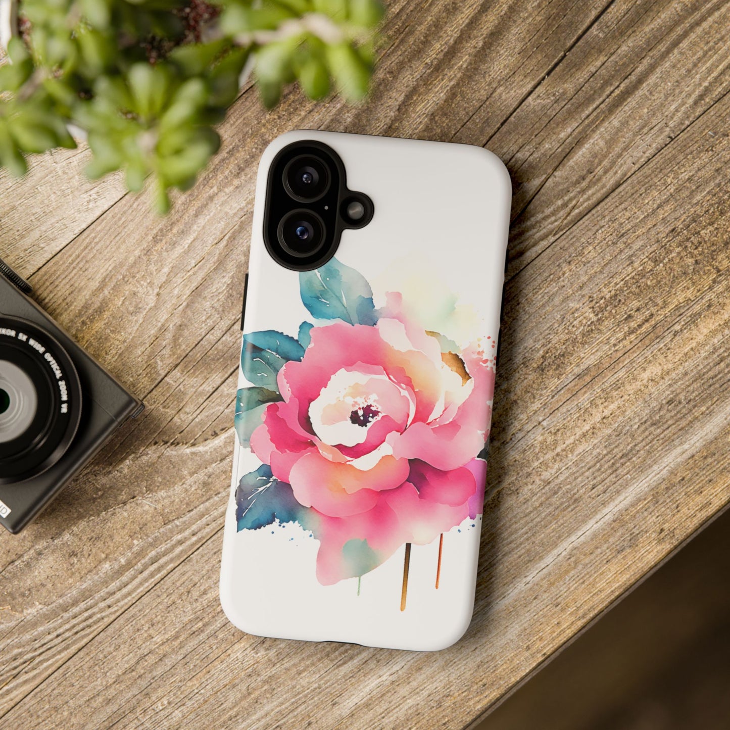 Floral Phone Case - Vibrant Rose Design