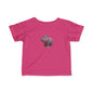 Cute Hippo Infant T-Shirt, Baby Birthday Gift, Toddler Apparel, Animal Lover Tee, Kids Casual Wear