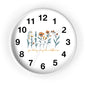 Boho Floral Wall Clock - You Belong Among the Wildflowers, Home Decor, Gift for Nature Lovers, Office Wall Decor, Rustic Style