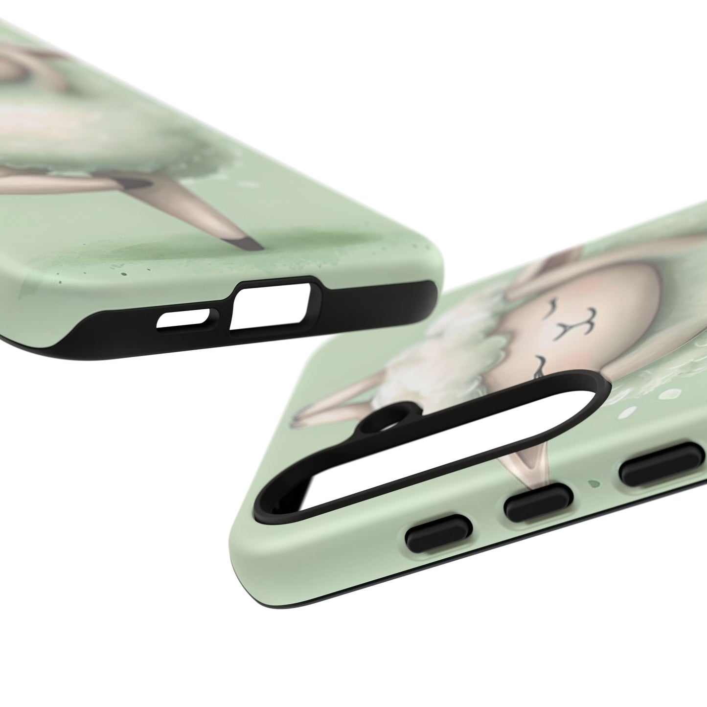 Cute Yoga Sheep Phone Case — Pastel Lamb Ballerina Protective Cover