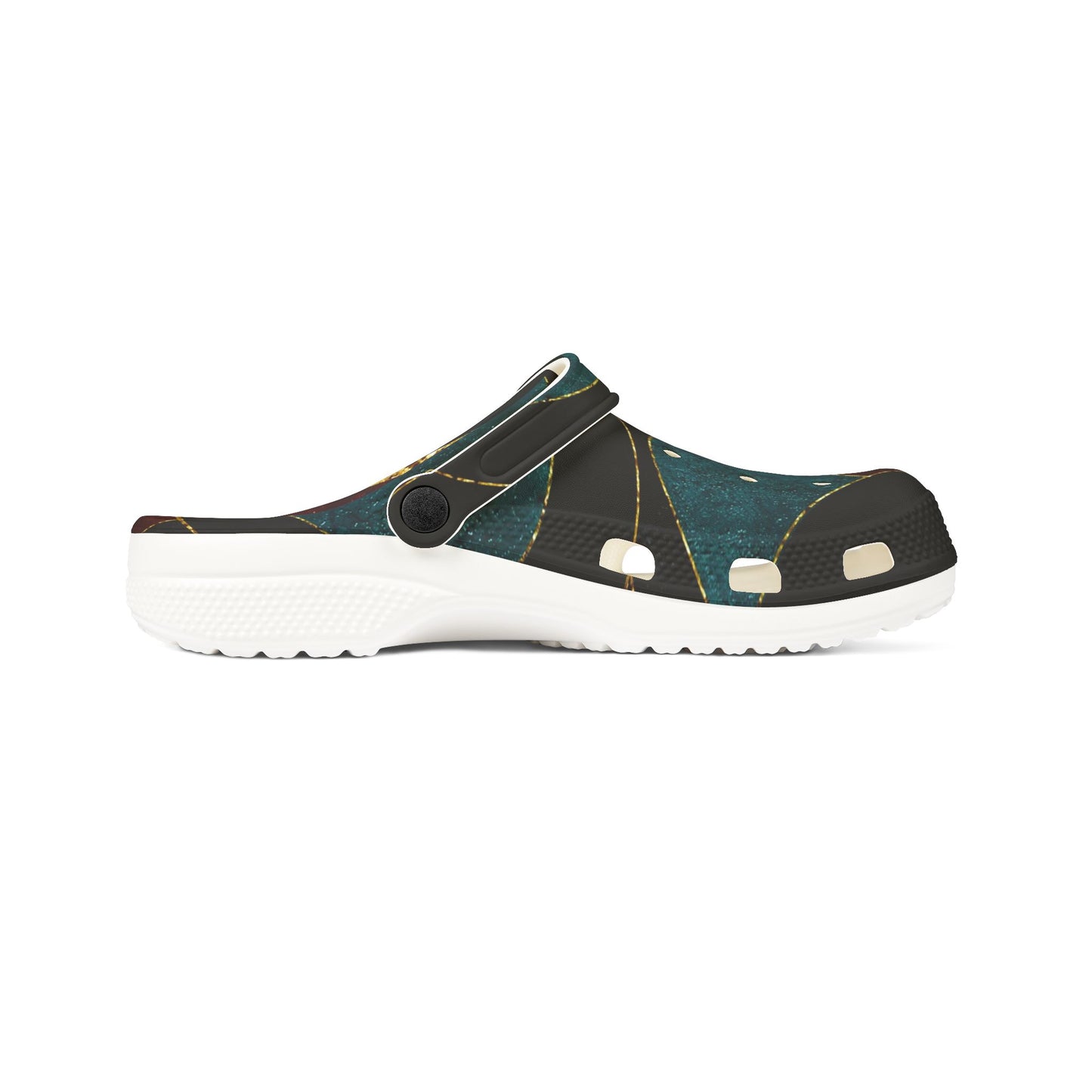 Abstract Polka Dot EVA Clogs — Comfortable Slip-On Rubber Shoes