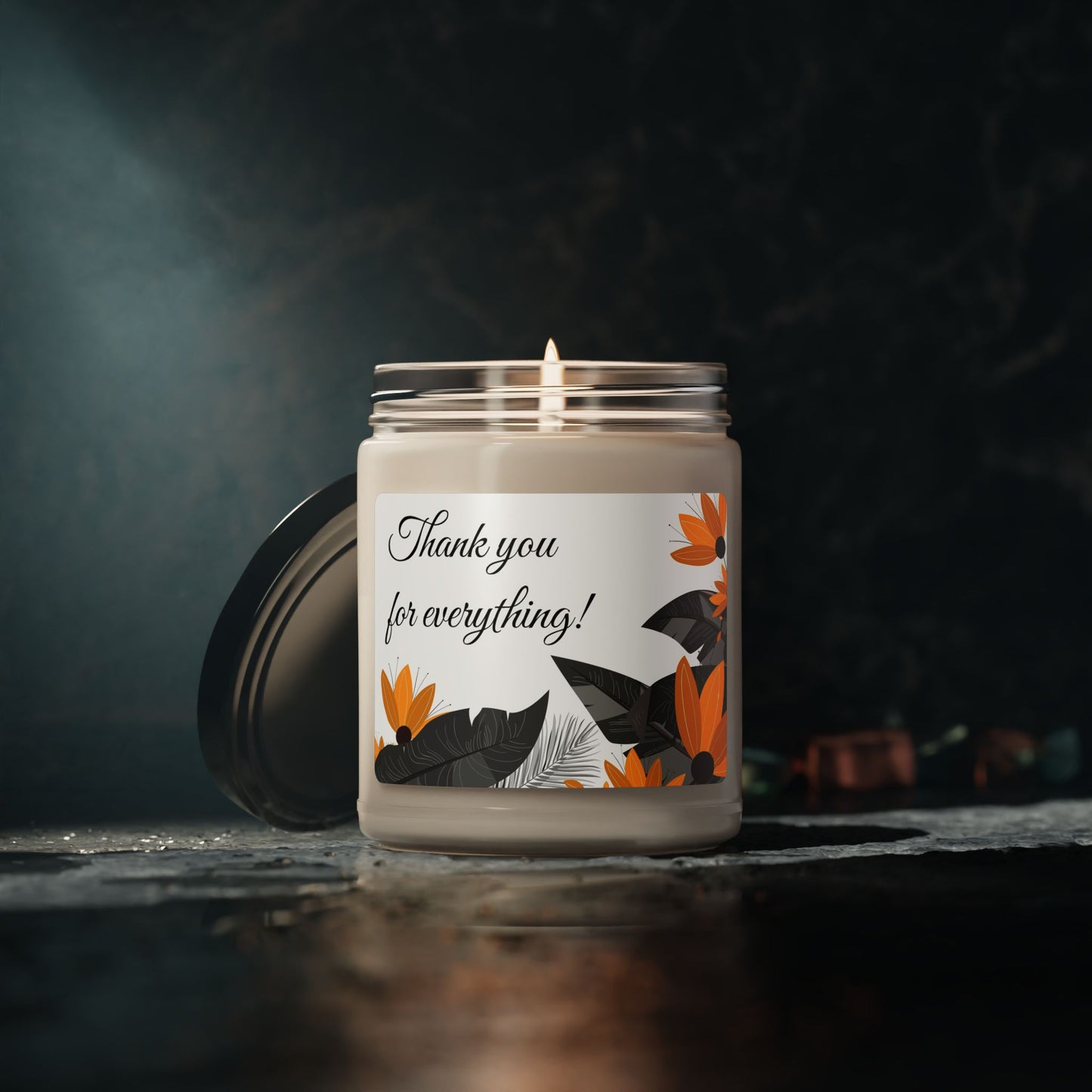 Thank You For Everything Soy Candle — 9oz Scented Jar, Gratitude Gift