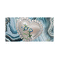 Elegant Floral Heart Canvas Wall Art, Modern Home Decor, Gift for Her