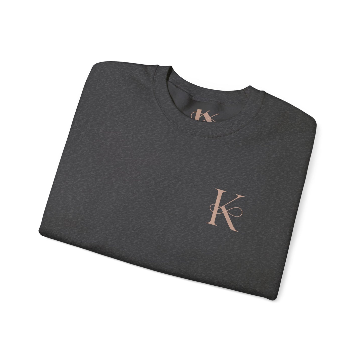 Minimalist Unisex Crewneck Sweatshirt with Initial Charm, Comfortable Lounge Wear, Gift for Him or Her, Casual Style, Everyday Essential