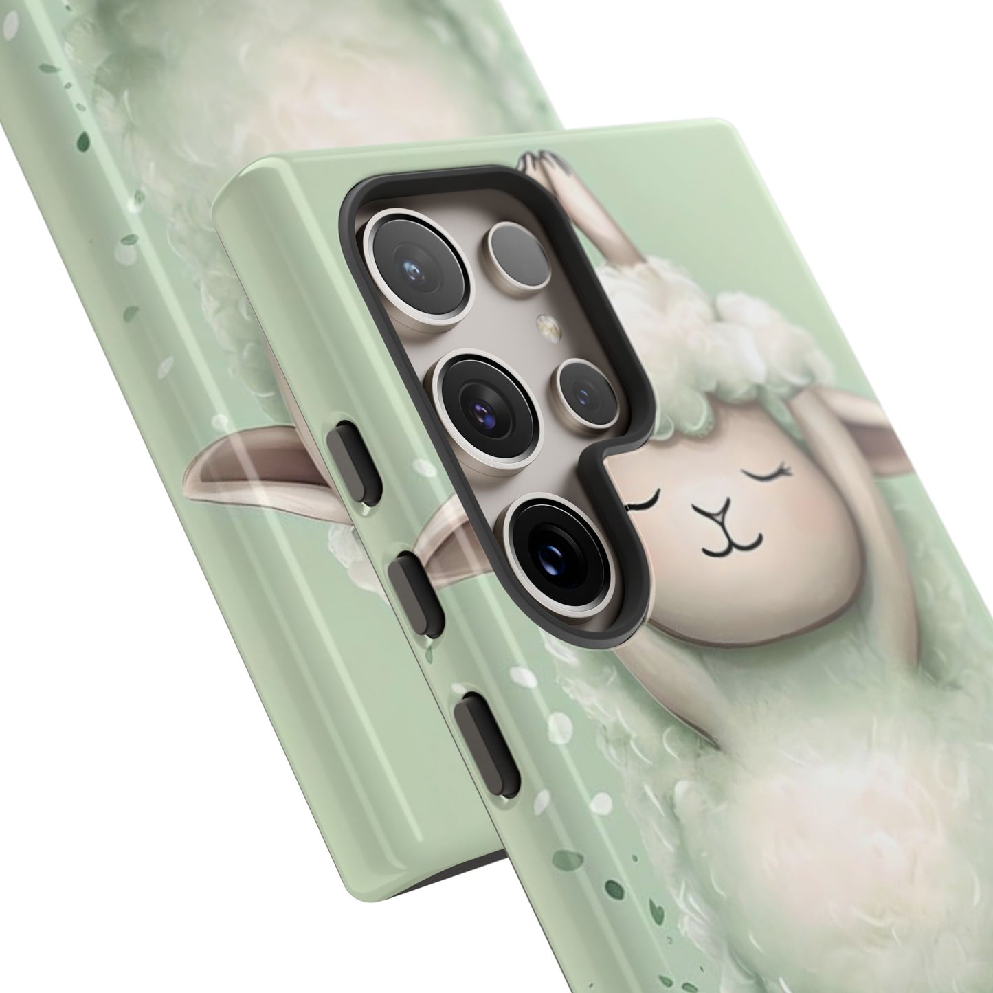Cute Yoga Sheep Phone Case — Pastel Lamb Ballerina Protective Cover