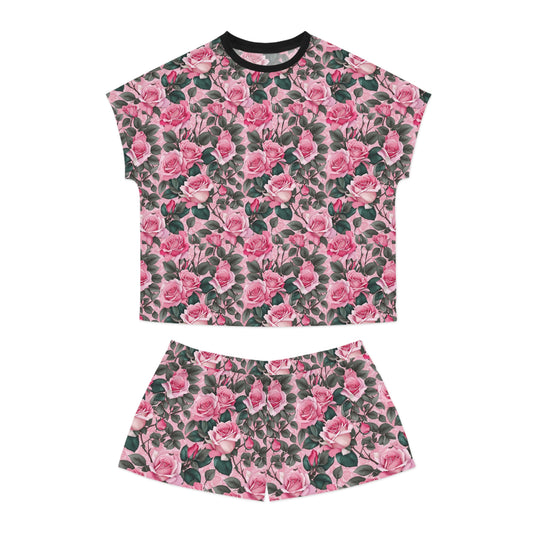 Floral Women's Pajama Set, Cute Sleepwear, Short Sleep Set, Comfortable Nightwear, Summer PJs, Gift for Her