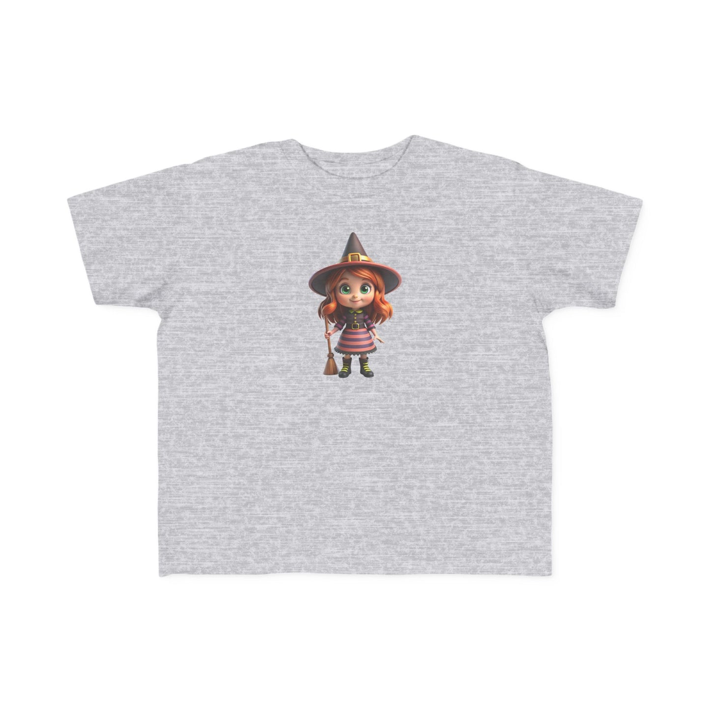 Toddler Halloween Witch Tee - Cute Witch Design, Kids Halloween Shirt, Toddler Costume Tee, Toddler's Fine Jersey Tee, Spooky Season [...]