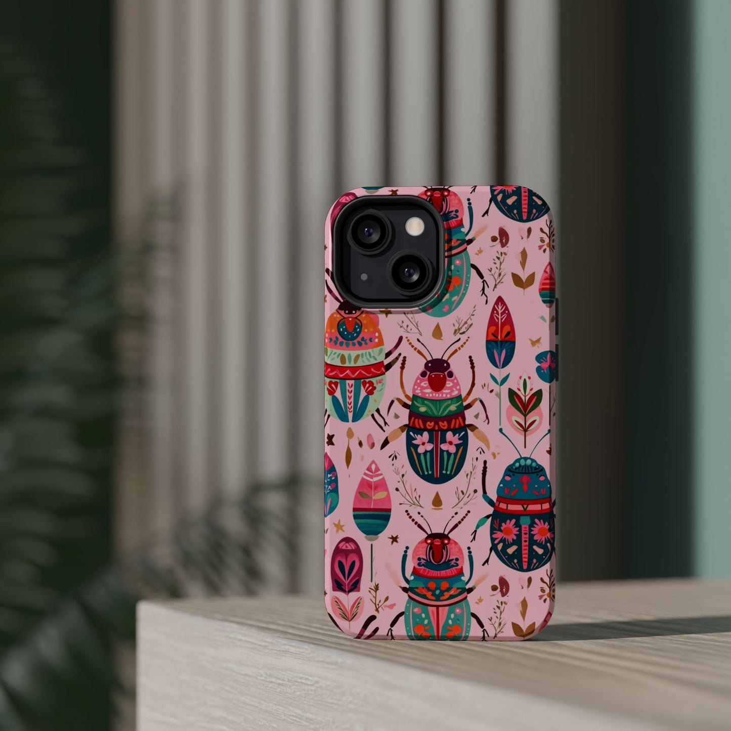 Phone Case — Colorful Boho Beetle Magnetic Impact-Resistant Cover