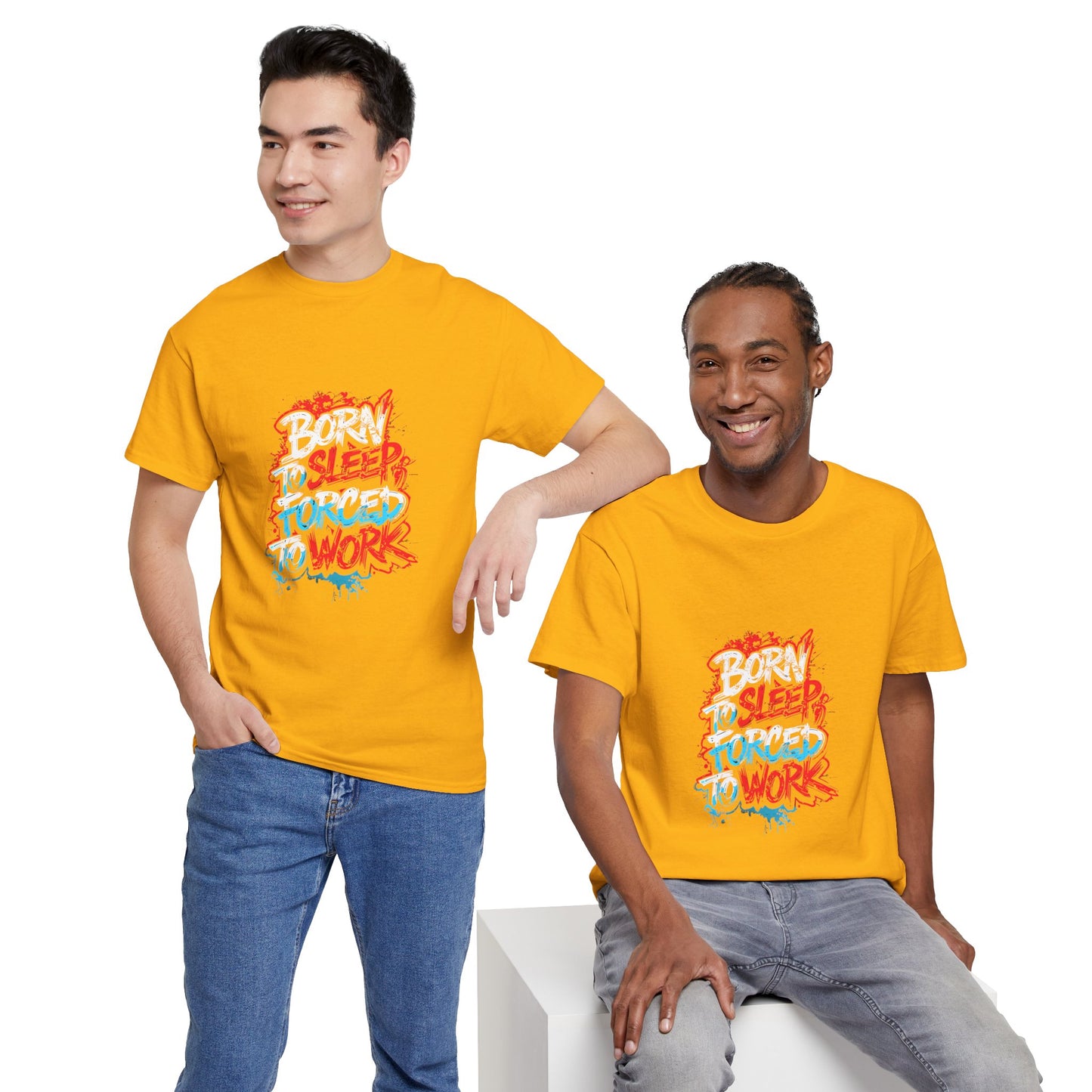 Born to Sleep, Forced to Work T‑Shirt — Funny Graphic Tee for Night Owls