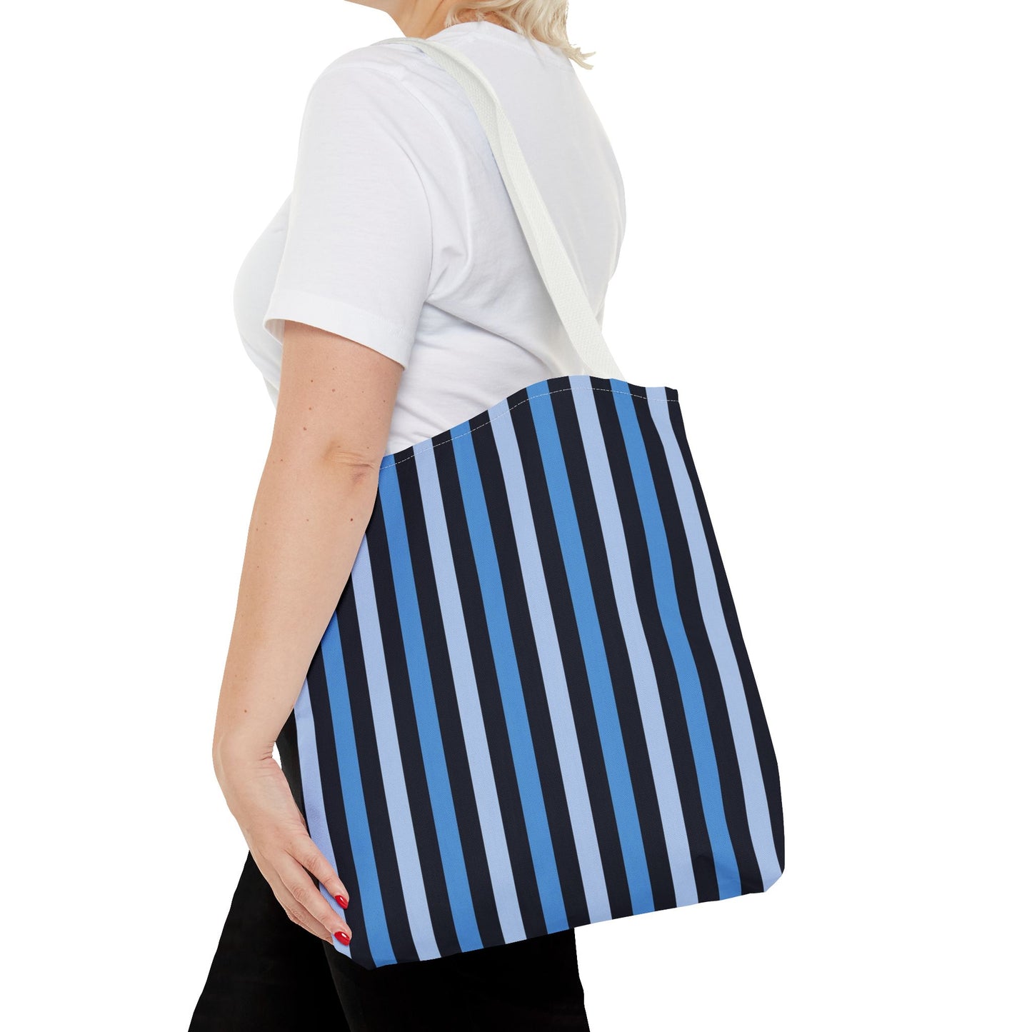 Stylish Striped Tote Bag, Beach Bag, Shopping Tote, Everyday Carryall, Reusable Grocery Bag, Gift for Her