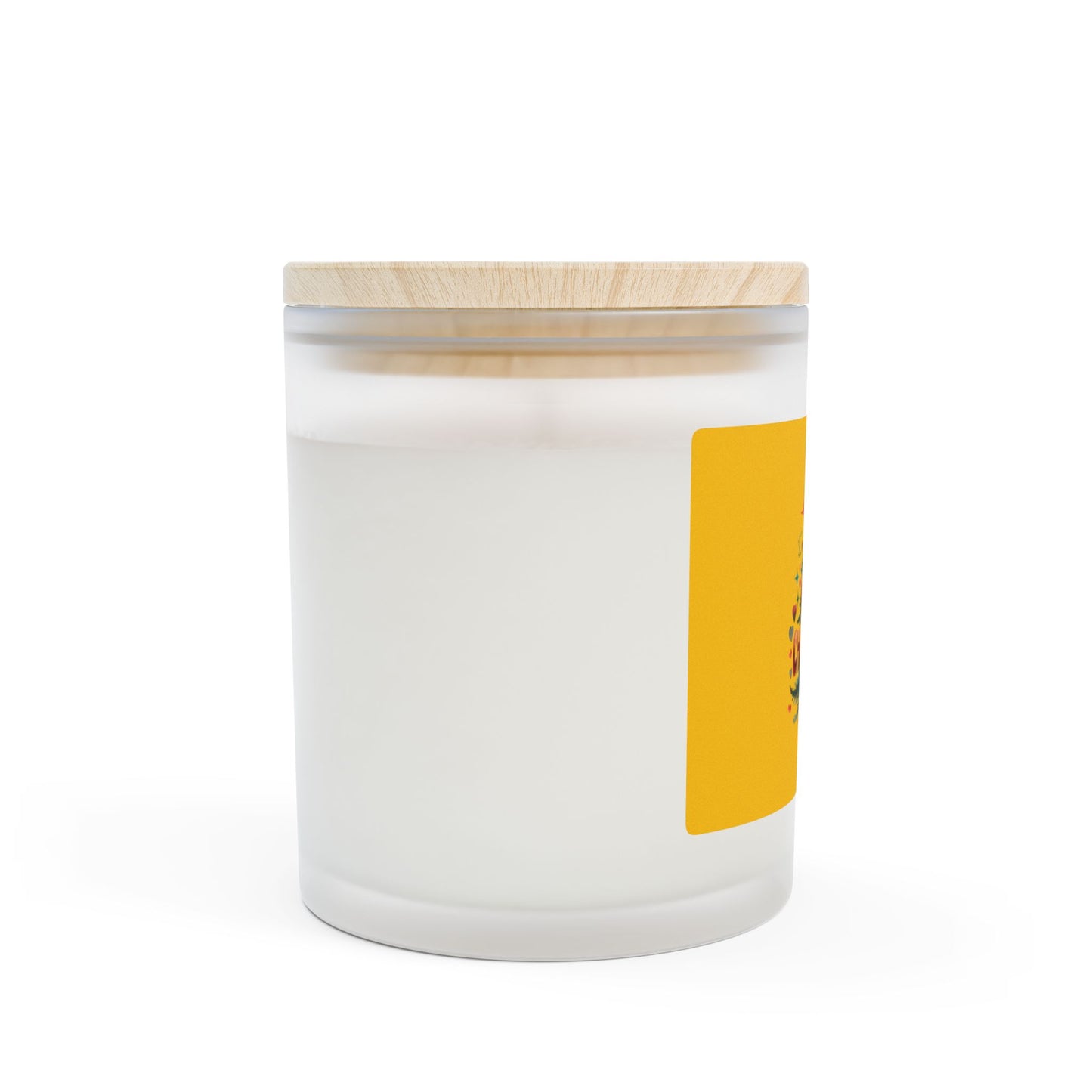 Merry Christmas Frosted Glass Candle - Holiday Gift, Home Decor, Cozy Vibes, Winter Celebrations, Festive Candle