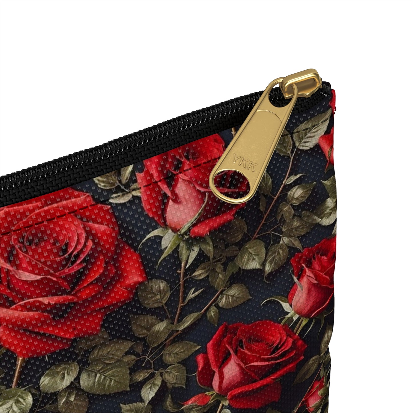 Elegant Floral Accessory Pouch | Perfect for Makeup, Travel, or Gifts | Rose Pattern Pouch for Women