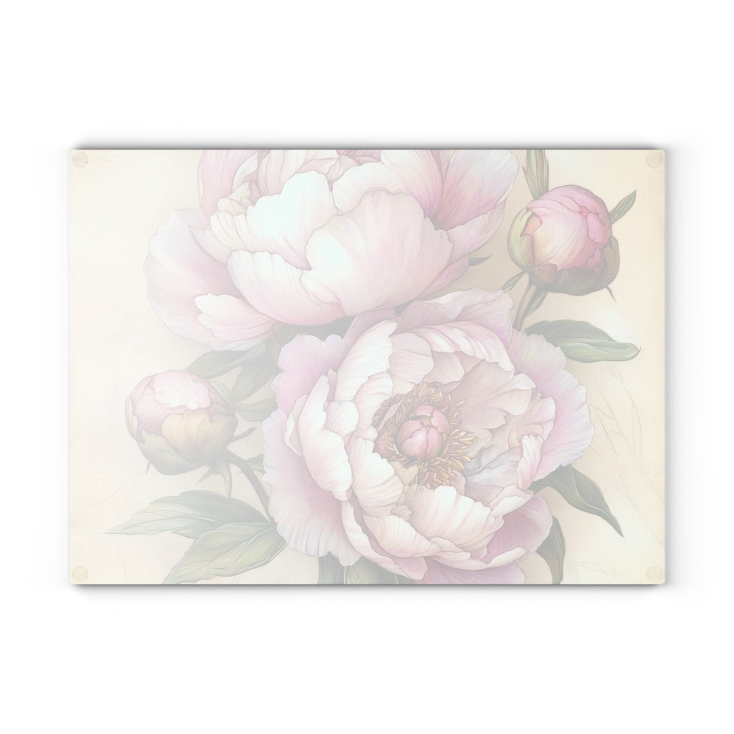 Floral Glass Cutting Board