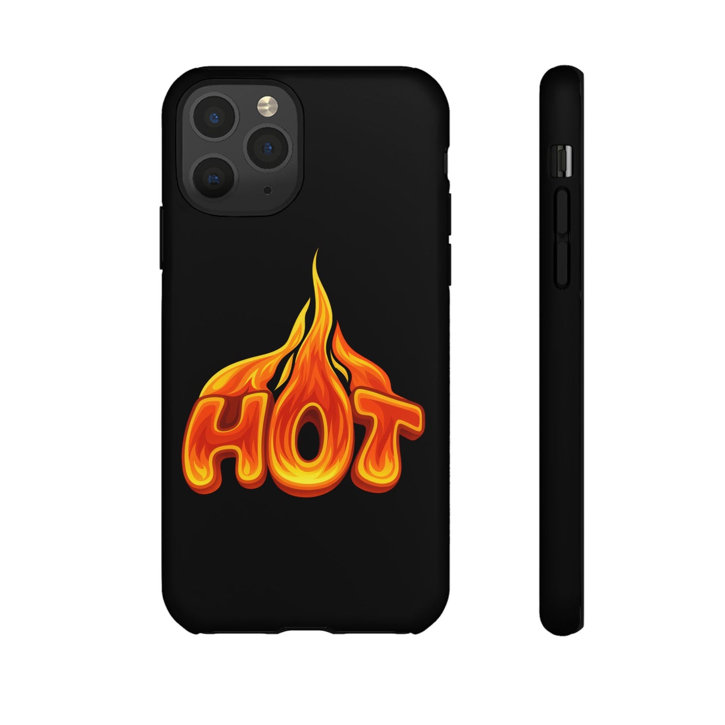 Stylish Phone Case, Hot Flames Design, Gift for Teens, Trendy Accessory, Protective Cover, Unique Phone Case