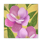 Matte Canvas, Stretched, 1.25" Tulips Pink and Purple Flowers