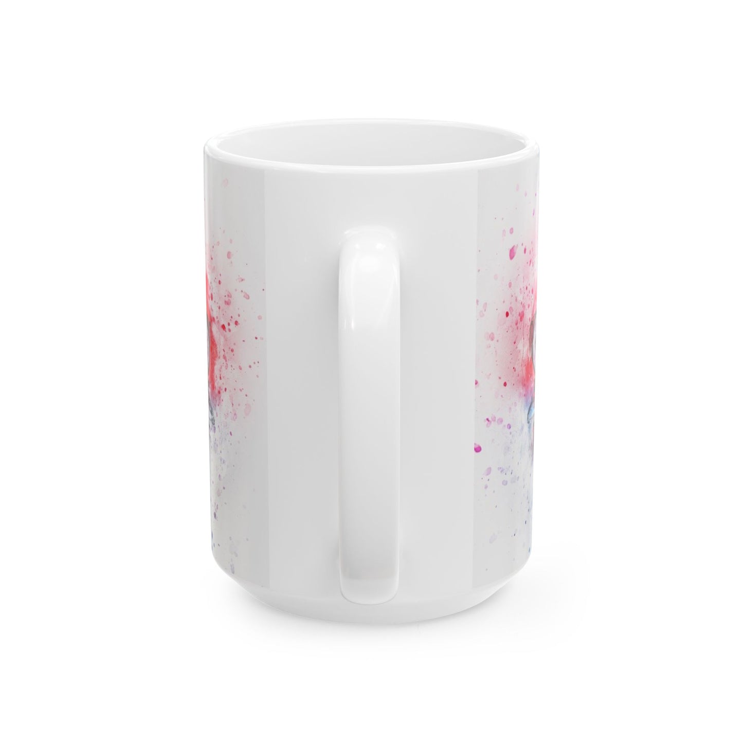 Mustang Front Grill Watercolor Ceramic Mug — Car Enthusiast Coffee Cup (11oz/15oz)