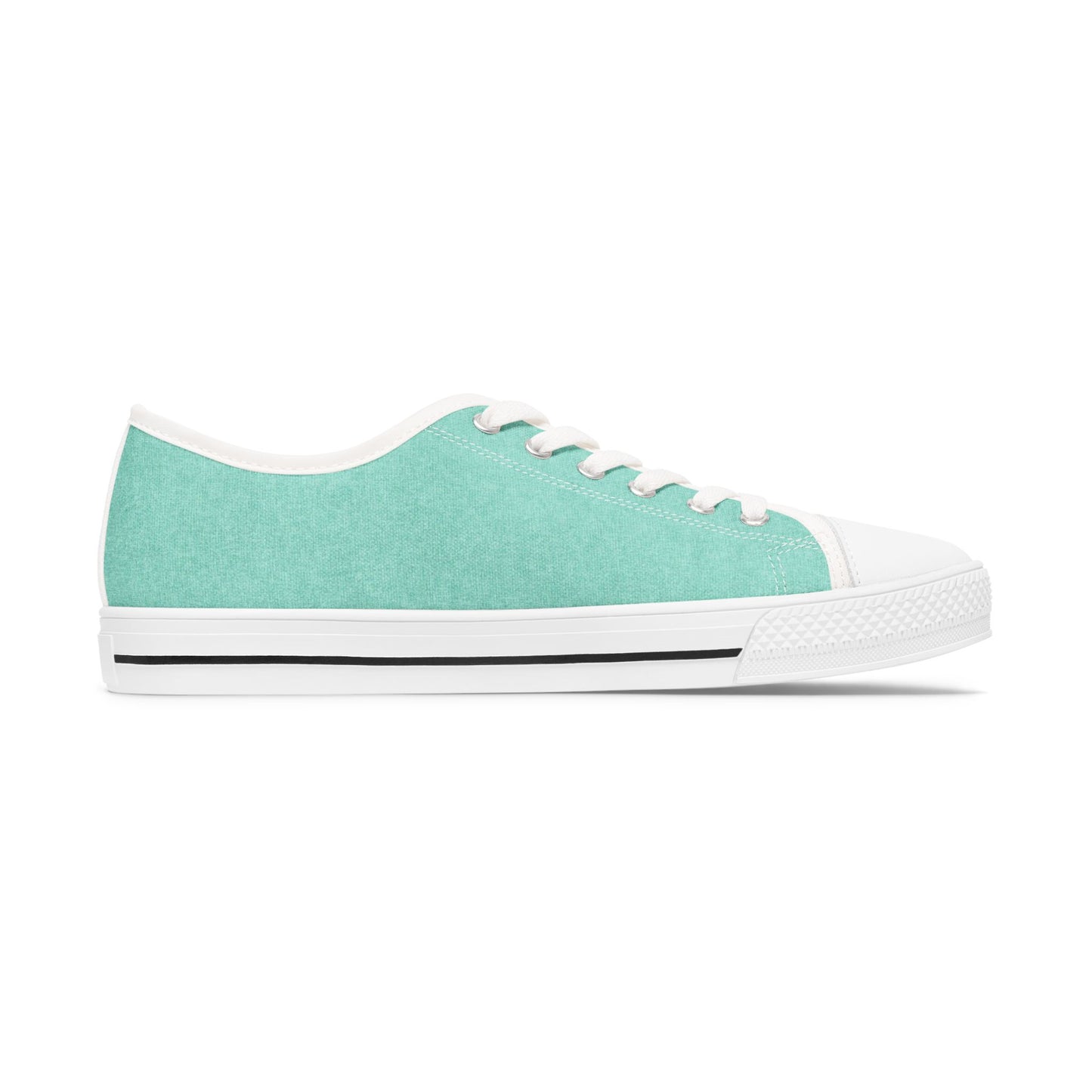 Mint Canvas Low Top Sneakers — Casual Everyday Shoes