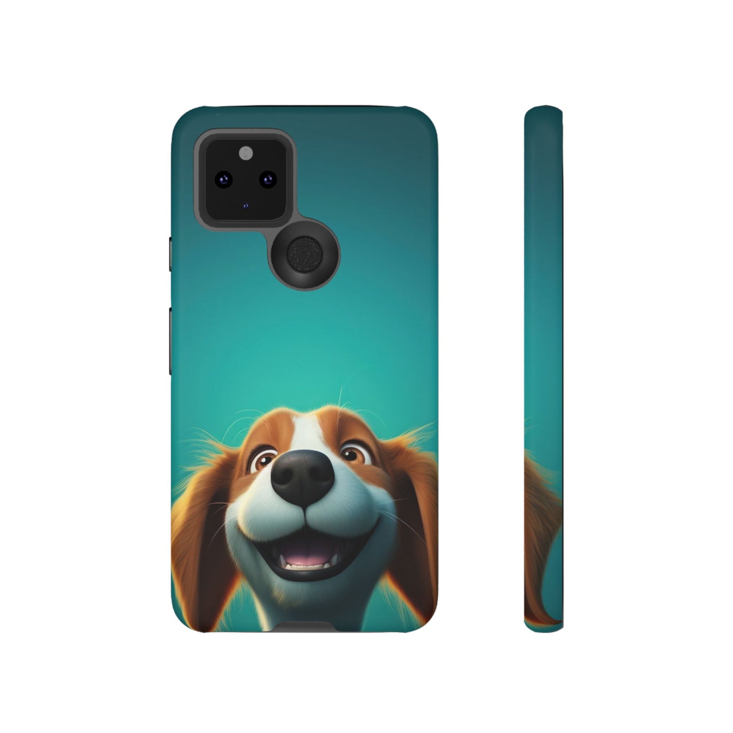 Happy Dog Phone Case — Cute Cartoon Puppy Protective Phone Cover