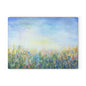 Glass Cutting Board — Soft Pastel Wildflower Meadow Print