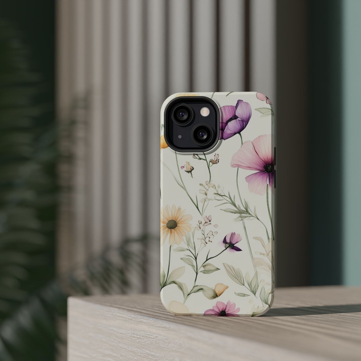 Floral Watercolor Magnetic Impact-Resistant Phone Case