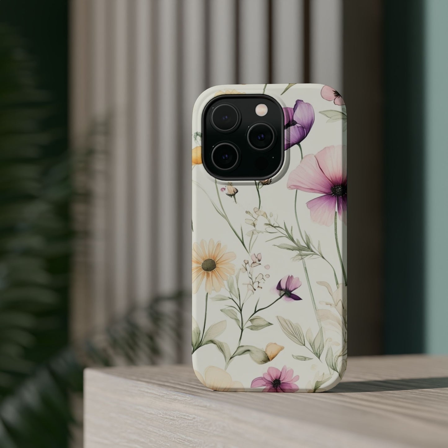 Floral Watercolor Magnetic Impact-Resistant Phone Case