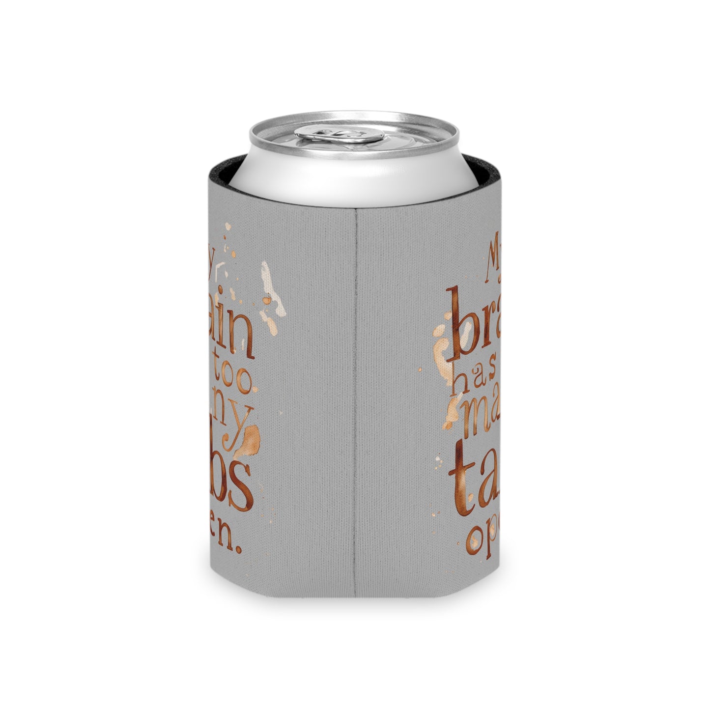 Brainy Can Cooler - Quirky Drink Sleeve, Funny Gift for Friends, Birthday, Party, Summer BBQ, Conversation Starter