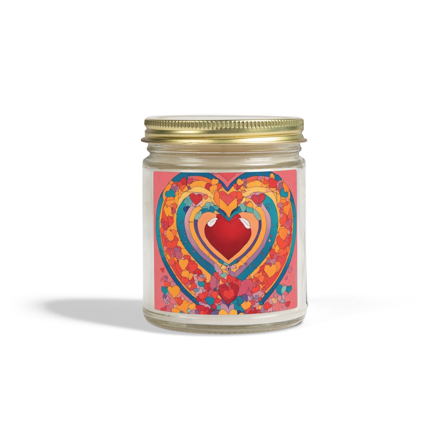Heart Art Scented Candle – Coconut Apricot Wax (4oz & 9oz)