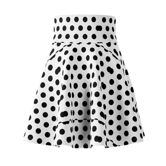 Polka Dot Women's Skater Skirt, Fun Fashion for Parties, Casual Wear, Summer Outfits, Vintage Style Skirt, Unique Gift Idea