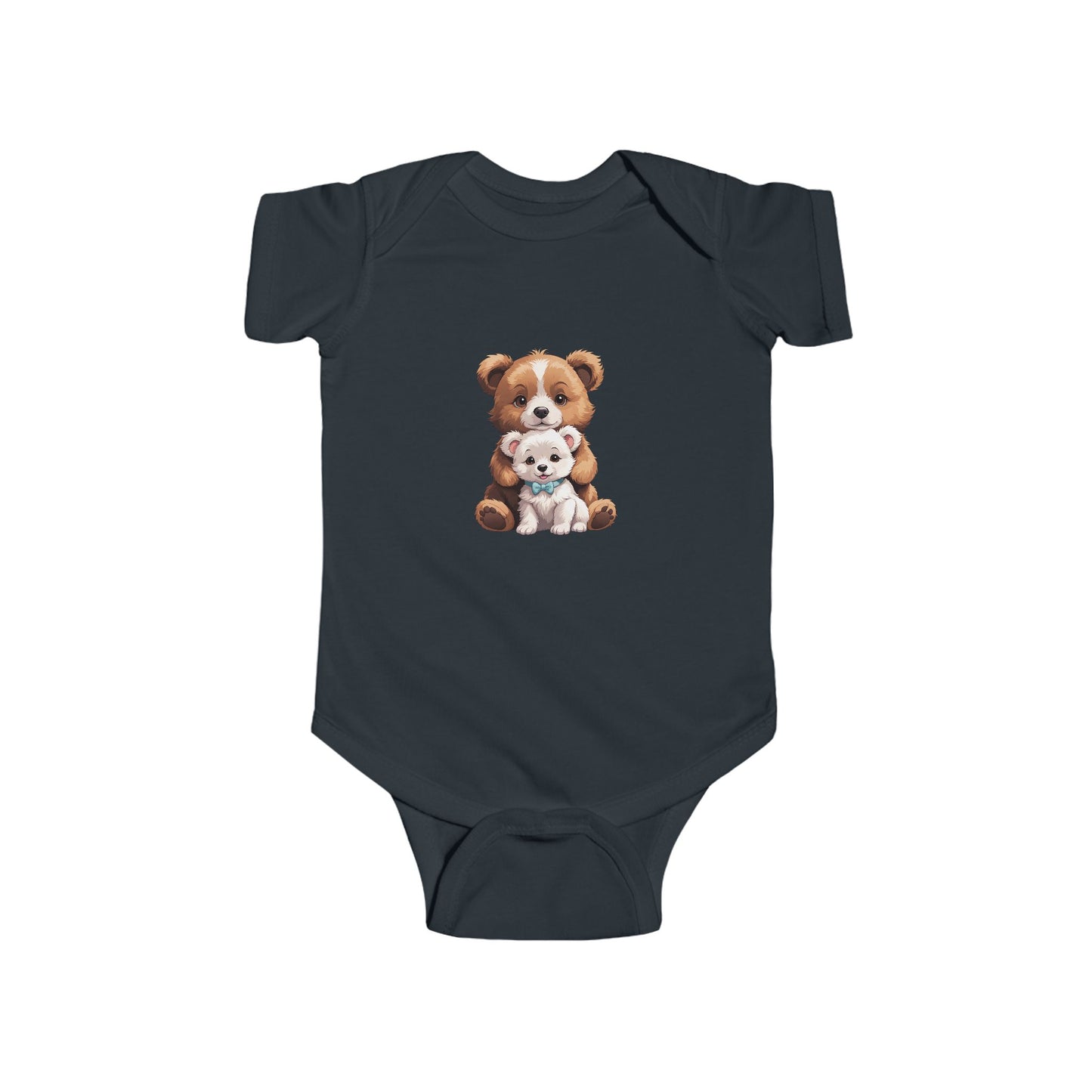 Cute Bear Hug Baby Bodysuit | Infant Animal Apparel