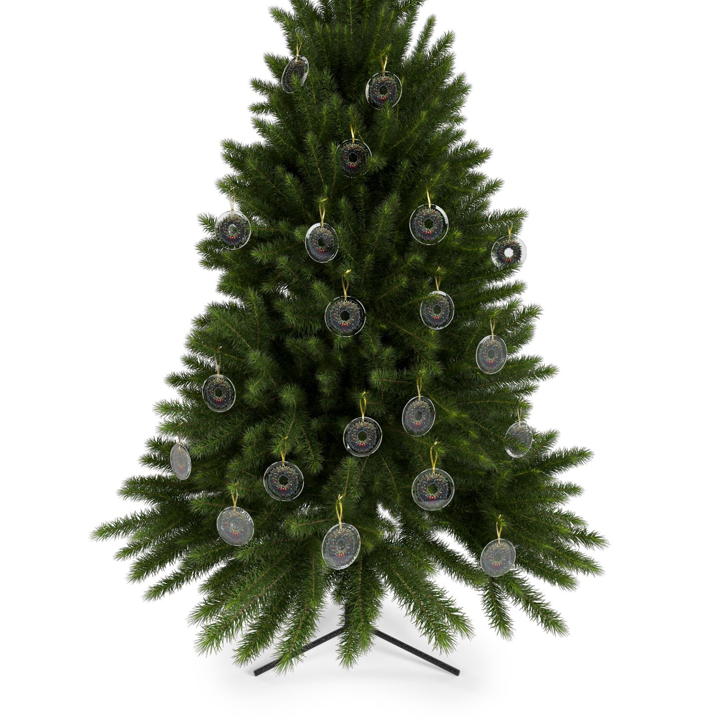 Glass Ornaments - Christmas Wreath