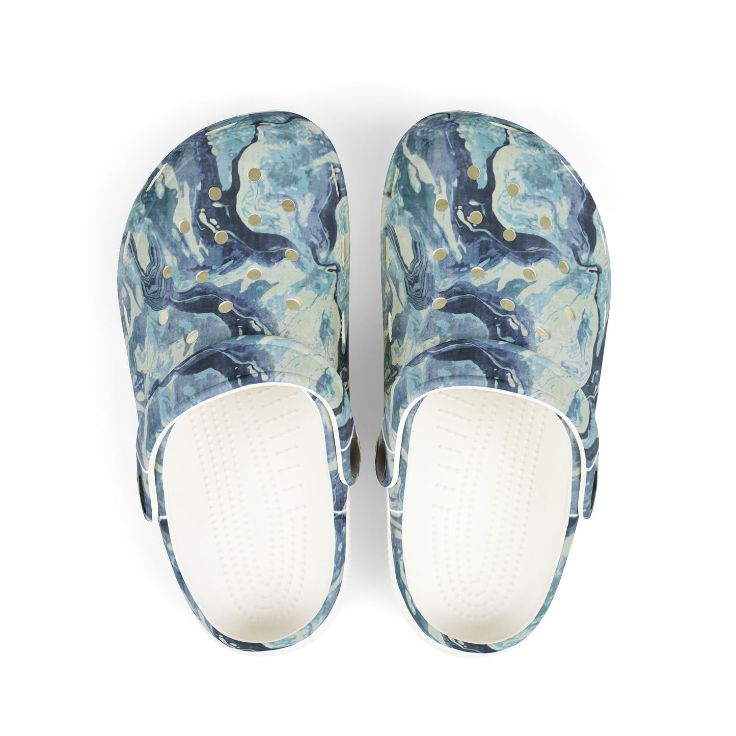 Kid's Marble Pattern Foam Clogs