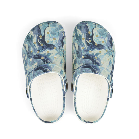 Kid's Marble Pattern Foam Clogs