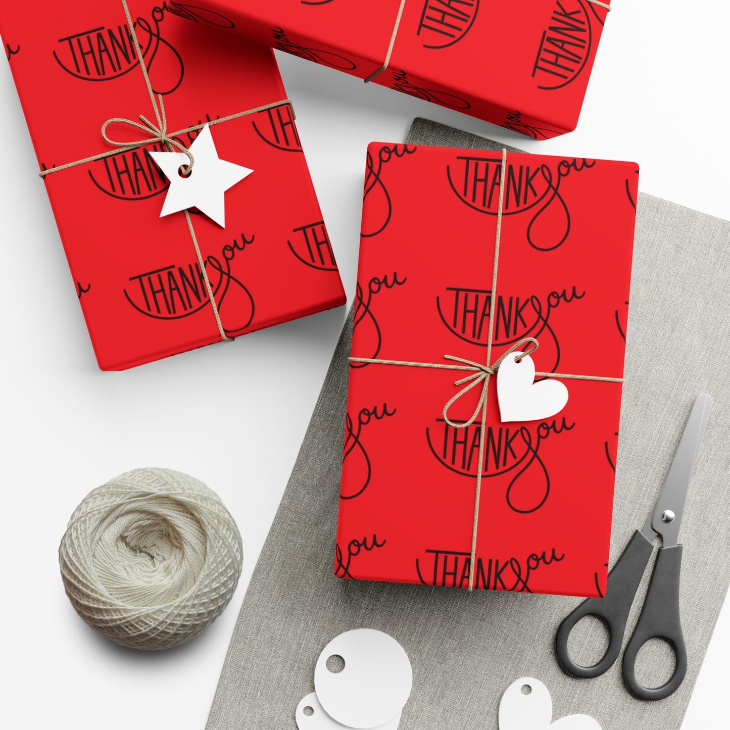 Gift Wrap Paper — 'Thank You' Patterned Wrapping Paper