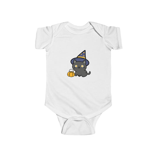 Adorable Halloween Infant Bodysuit, Cute Baby Costume, Black Cat Outfit, Fall Baby Apparel, Halloween Baby Shower Gift