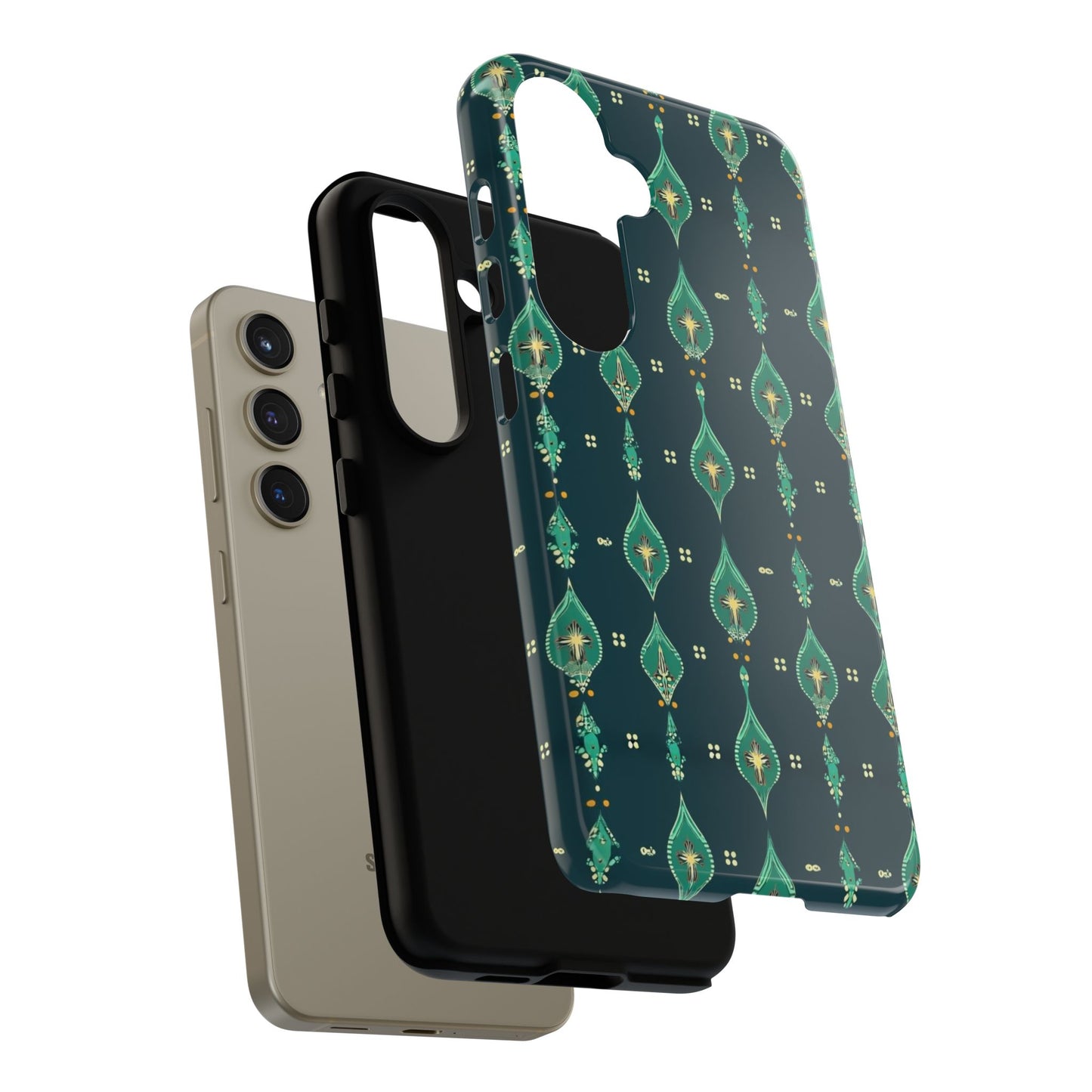 Emerald Boho Teardrop Phone Case