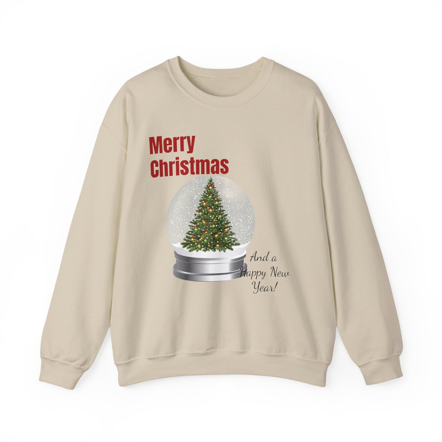 Christmas Snow Globe Sweatshirt – "Merry Christmas" Holiday Crewneck