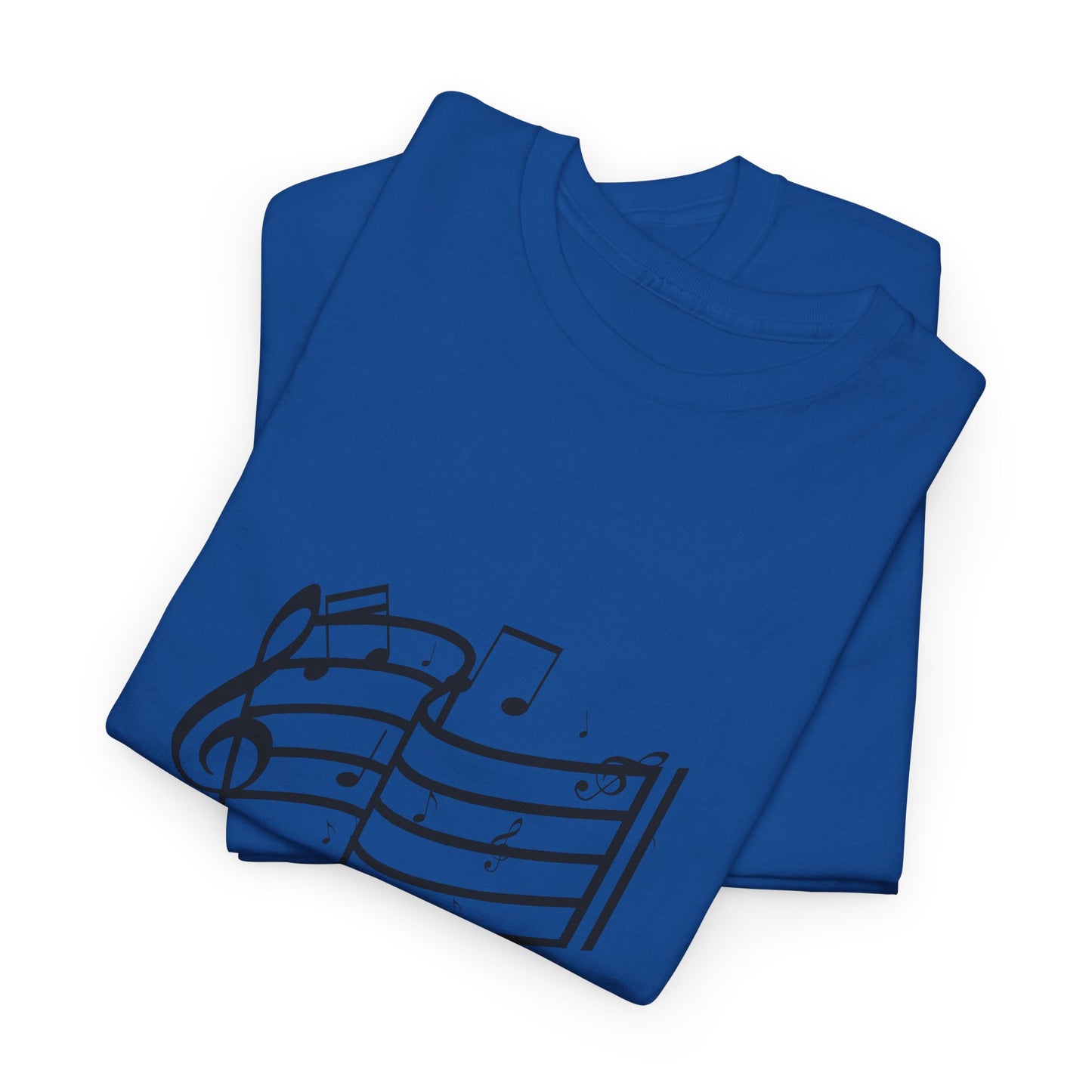 Music Notes T‑Shirt — Minimalist Sheet Music Tee for Musicians & Music Lovers