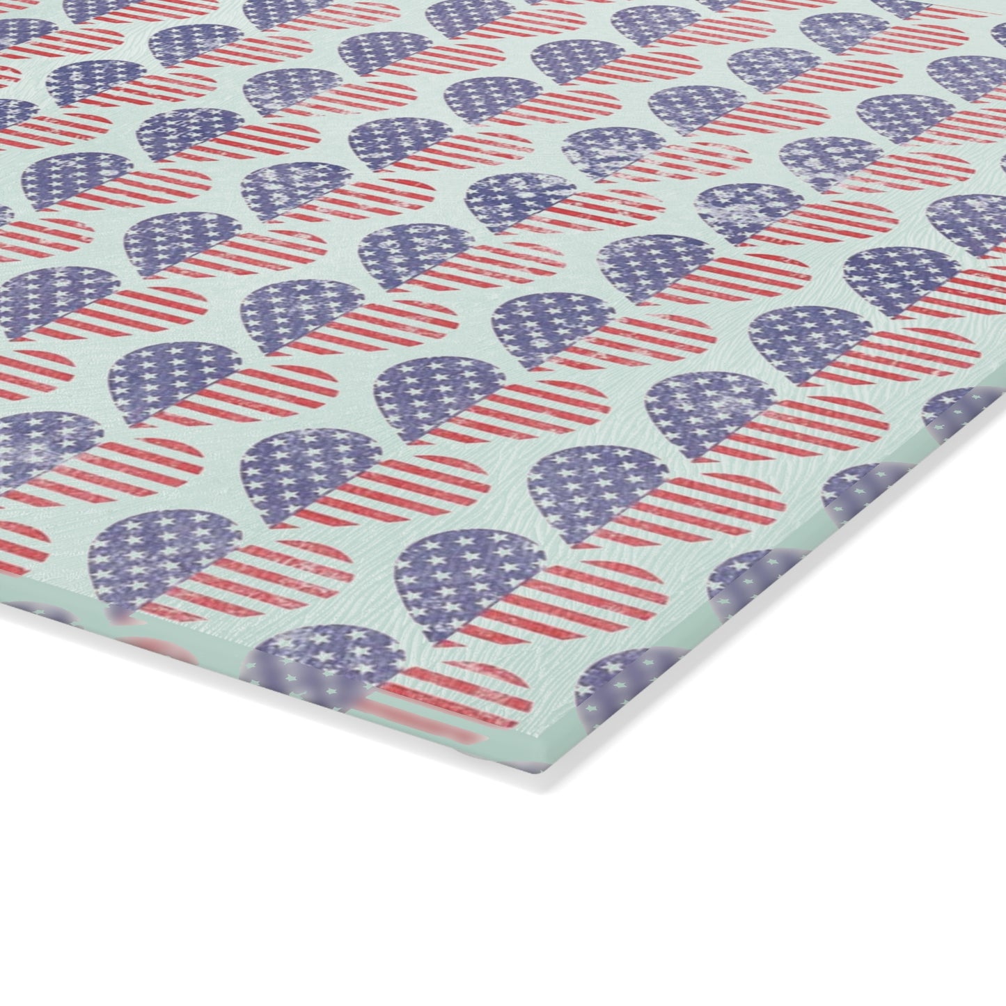 Patriotic Glass Cutting Board for Home Chefs