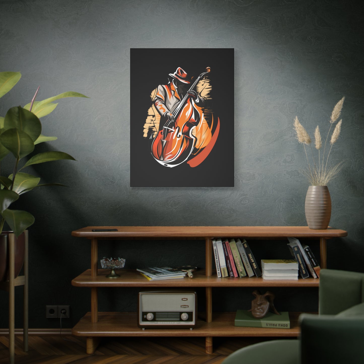 Matte Canvas, Stretched, 1.25" - Bass Player